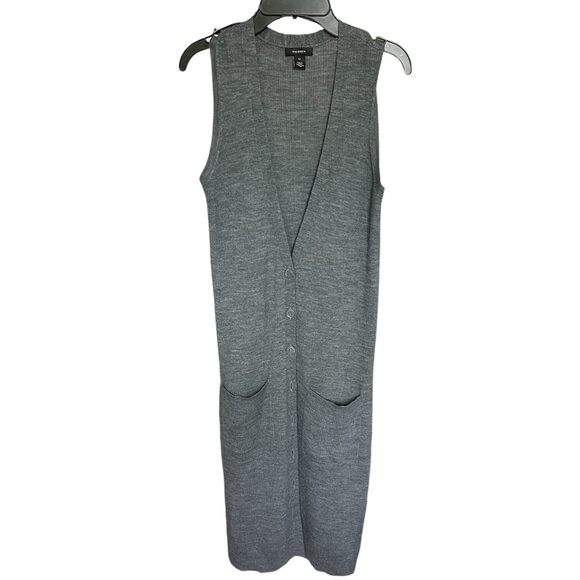 Halogen Long Merino Wool Sweater Vest Size XS - Picture 2 of 11